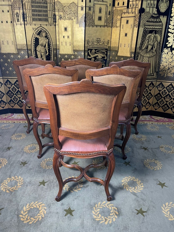 Suite De 6 Chaises Style Régence