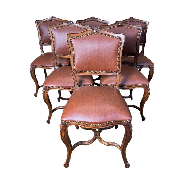 Suite De 6 Chaises Style Régence