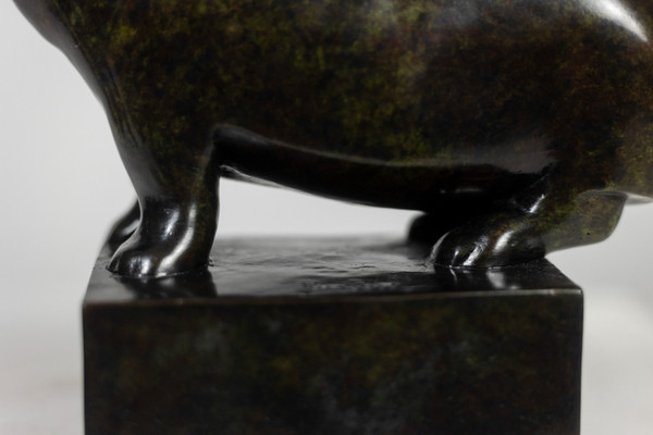 François Pompon. “Ippopotamo”, bronzo, stampa 2006.