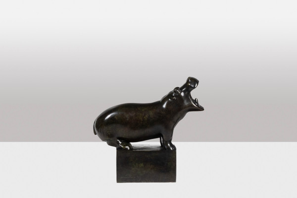François Pompon. “Ippopotamo”, bronzo, stampa 2006.