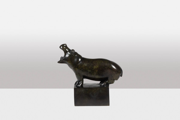 François Pompon. “Ippopotamo”, bronzo, stampa 2006.