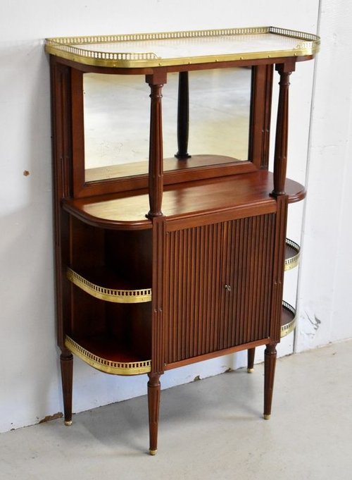 Small Entrance Cabinet in Solid Mahogany, Louis XVI style - 1st part, 19th century