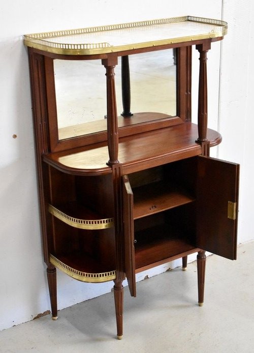 Small Entrance Cabinet in Solid Mahogany, Louis XVI style - 1st part, 19th century