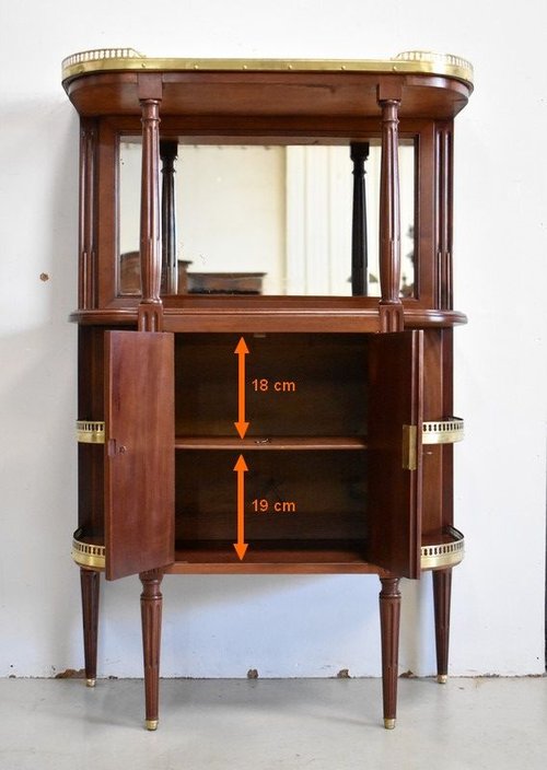 Small Entrance Cabinet in Solid Mahogany, Louis XVI style - 1st part, 19th century