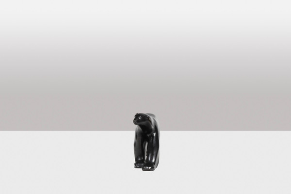 François Pompon. „Weißer Bär“, Bronze, Druck von 2006.