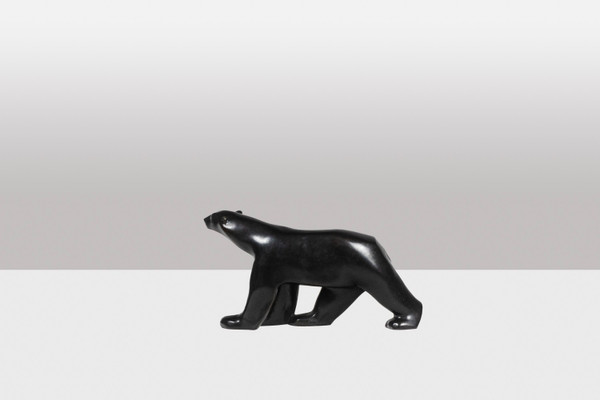 François Pompon. „Weißer Bär“, Bronze, Druck von 2006.