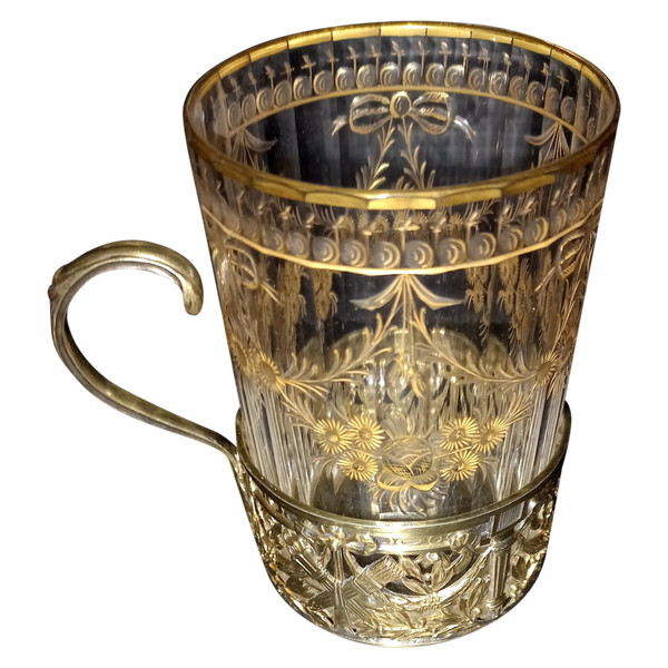 Tasse à thé vermeil argent massif Bouin Taburet