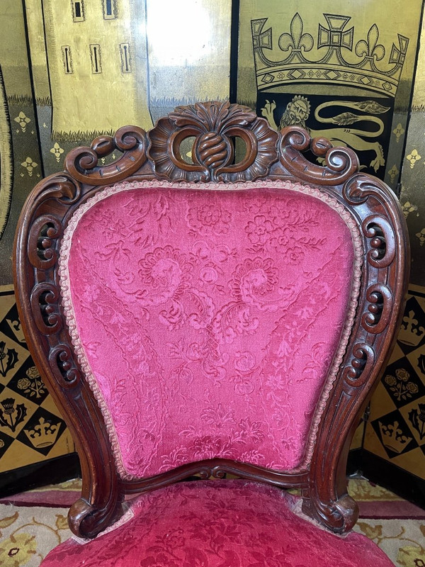 Chauffeuse époque Napoléon III Acajou