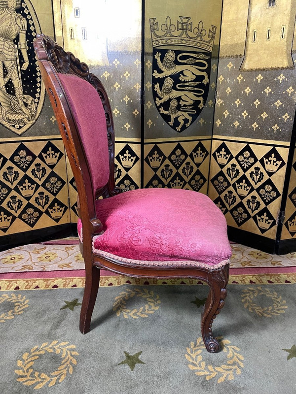 Chauffeuse époque Napoléon III Acajou