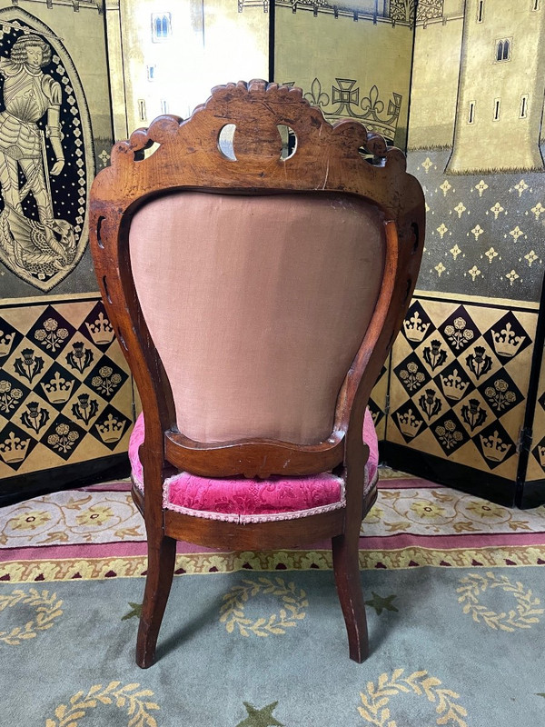 Chauffeuse époque Napoléon III Acajou