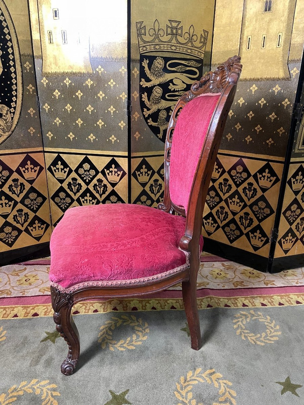 Chauffeuse époque Napoléon III Acajou