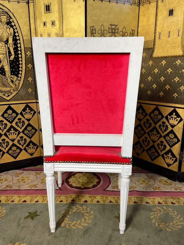Suite di 6 sedie in stile Luigi XVI