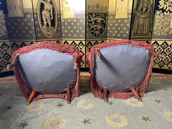 Coppia di poltrone Crapauds di Napoleone III
