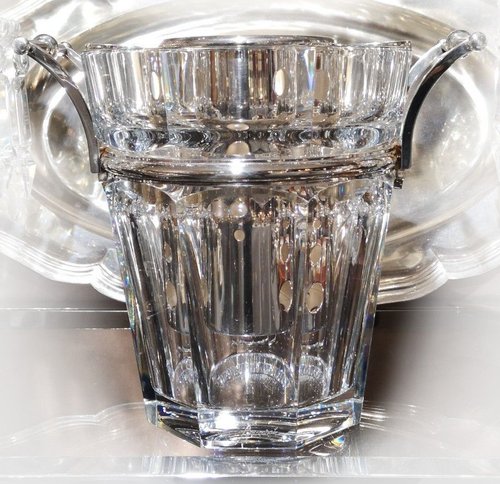 Seau à champagne /rafraichir en cristal modèle Harcourt signé Baccarat