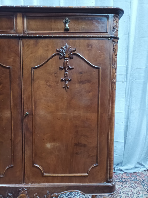 Meuble bar Chippendale en acajou Maison Jellinek Paris