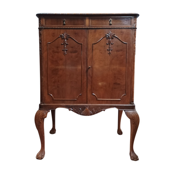 Meuble bar Chippendale en acajou Maison Jellinek Paris