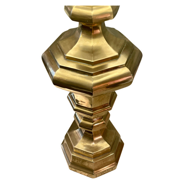 Lampe aus vergoldeter Bronze im Barockstil, 20. Jahrhundert