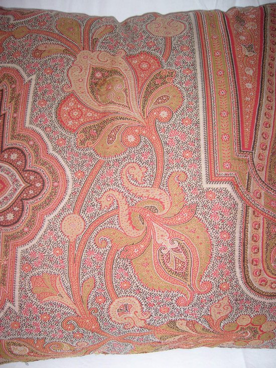 19th century cashmere cushion
