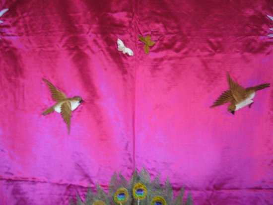 Chinese embroidered wall hanging circa 1900