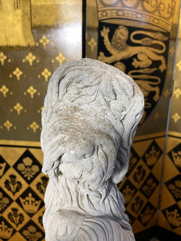 Chien En Pierre Reconstitué