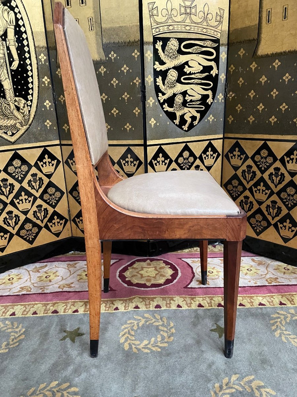 Suite Von 6 Stühlen Art Deco Epoche