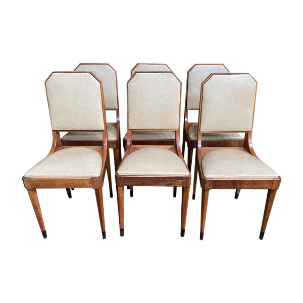 Suite Of 6 Art Deco Chairs