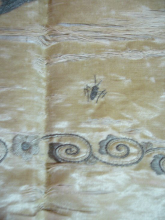 Chinesische gestickte Wandbehang des 19. Jahrhunderts