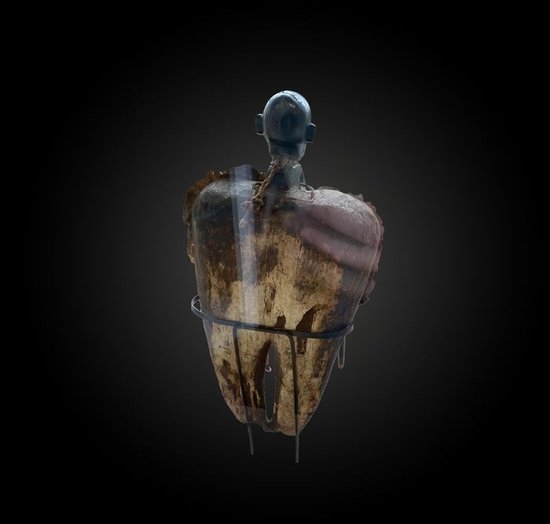 SOUFFLET de FORGE à visage ANTHROPOMORPHE  Nigéria Première moitié du XXème siècle 