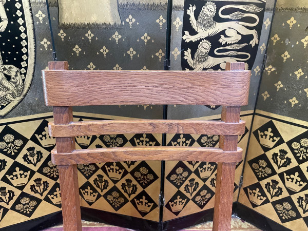 Suite De 6 Chaises En Chêne Et Cuir 1950 « Art Déco »