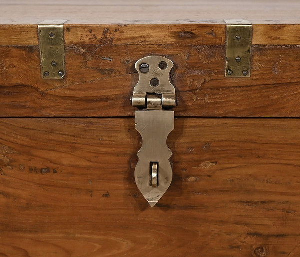 Baule da viaggio in teak – Fine del XIX secolo