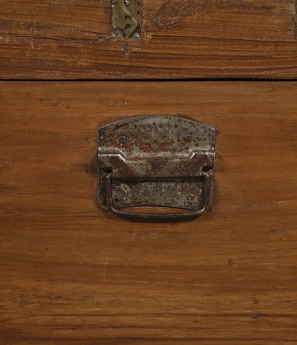 Baule da viaggio in teak – Fine del XIX secolo