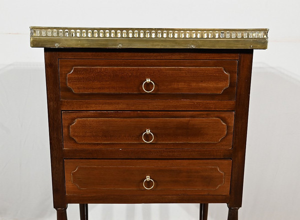 Petite Table de Salon Chiffonnière en Acajou, époque Louis XVI – XVIIIe