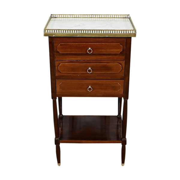 Petite Table de Salon Chiffonnière en Acajou, époque Louis XVI – XVIIIe