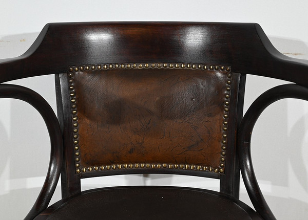 Fauteuil de Bureau Pivotant, en Hêtre teinté – 1940