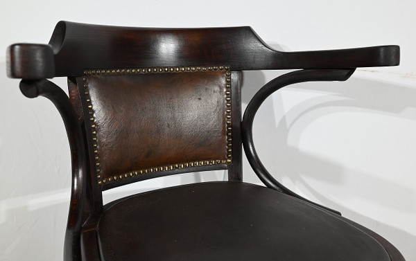 Fauteuil de Bureau Pivotant, en Hêtre teinté – 1940