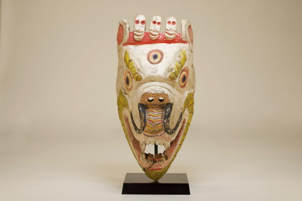 Tibetan Cham mask, snow tiger