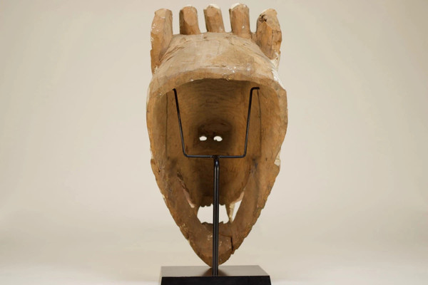 Tibetan Cham mask, snow tiger