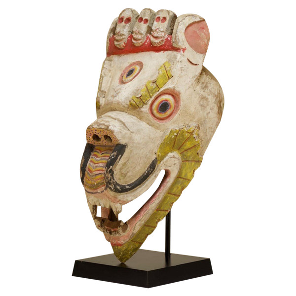 Tibetan Cham mask, snow tiger