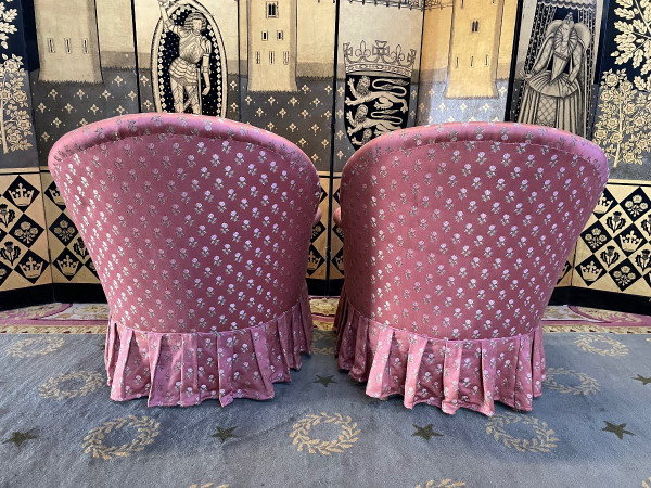 Paire De Fauteuils Crapaud