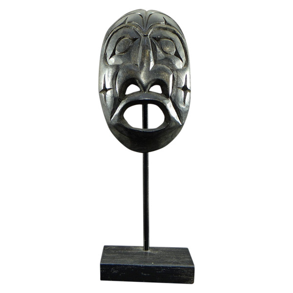 Art Autochtone Canadien, Sculpture Anthropomorphe En Bois Réalisée Par John Joseph (né En 1957).
