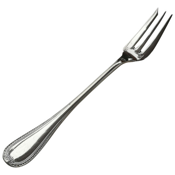 Silver-plated serving fork Malmaison model Christofle silverware