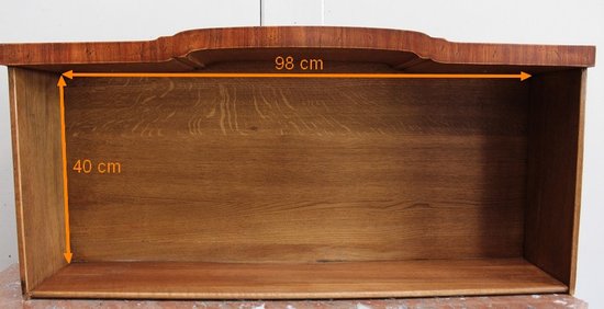 Comò Sauteuse in palissandro e legno viola, transizione Luigi XV / Luigi XVI - seconda parte del XIX secolo