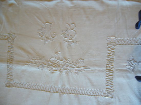 Old embroidered sheet