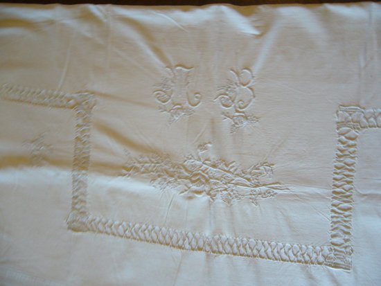 Old embroidered sheet