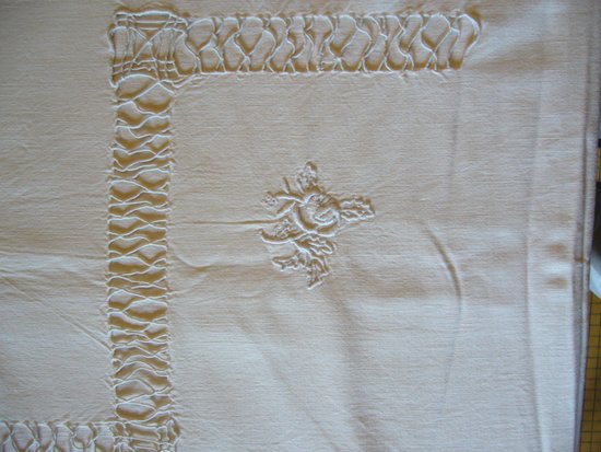 Old embroidered sheet