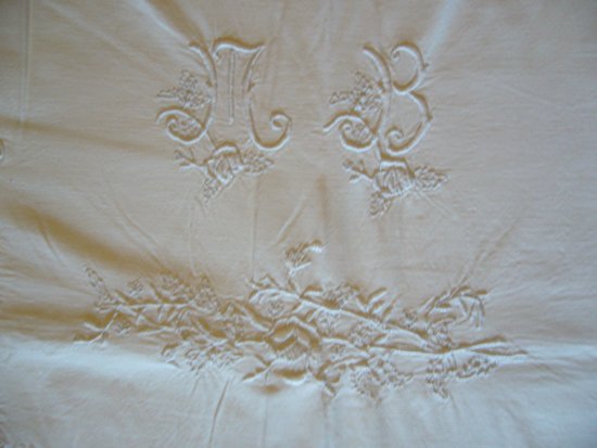 Old embroidered sheet