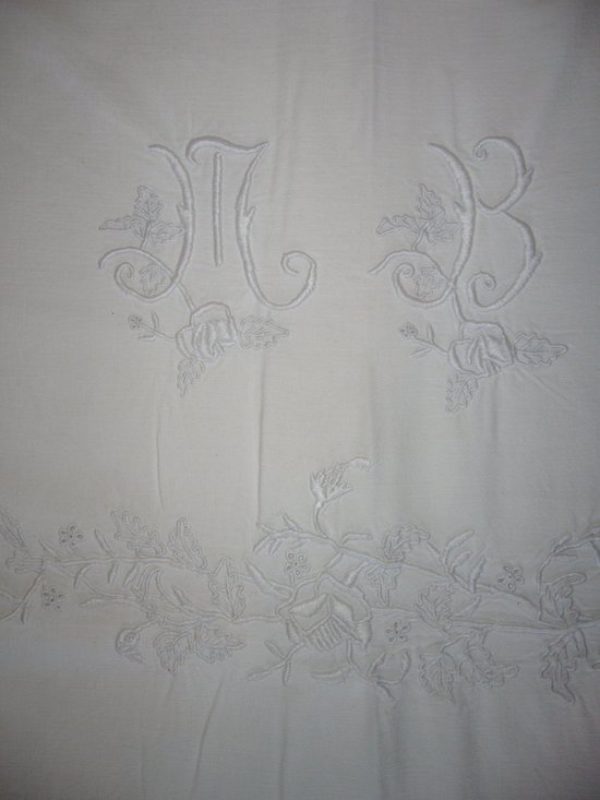 Old embroidered sheet