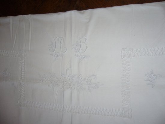 Old embroidered sheet