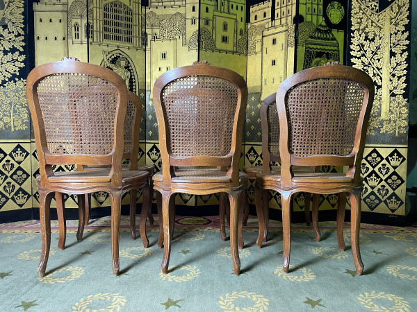 Suite Of 6 Louis XV Style Cane Chairs