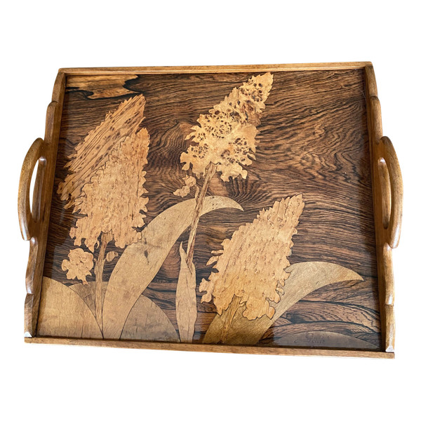 Rectangular marquetry top